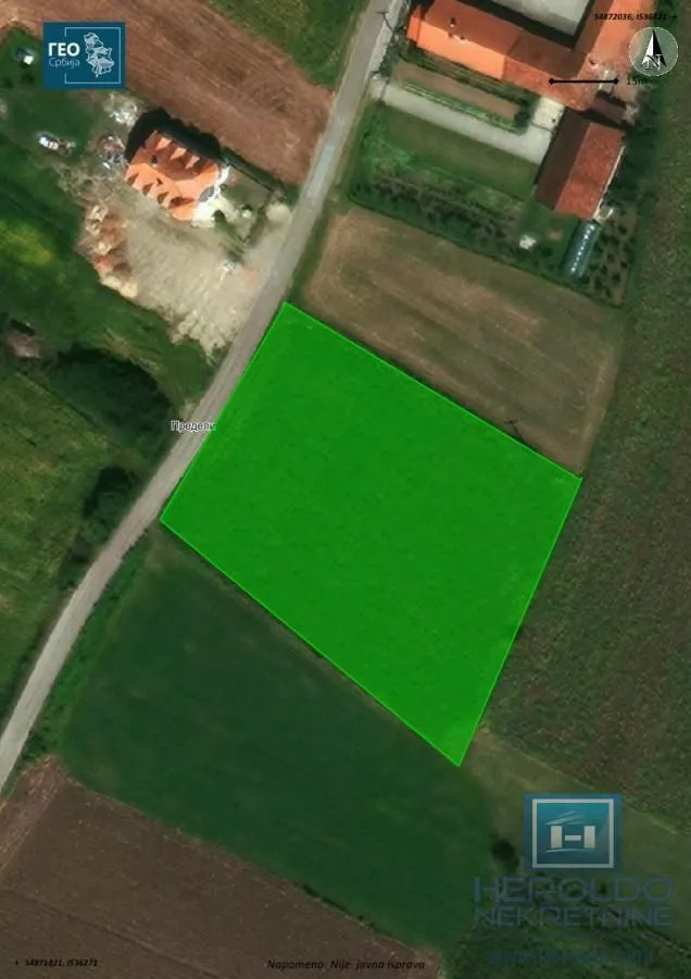 Prodaja, plac, 5080m², Bigrenica, Ćuprija