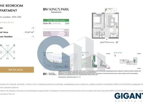 Prodaja, dvosoban stan, 54m², Savski Venac, Beograd - image 6