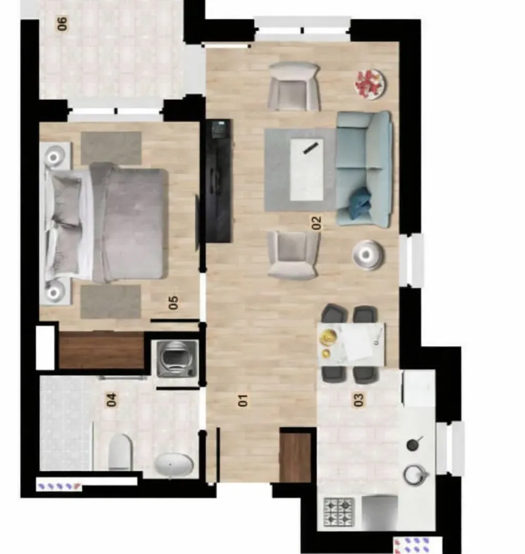 Sale, one bedroom apartment, 44m², Kolašin, Crna Gora