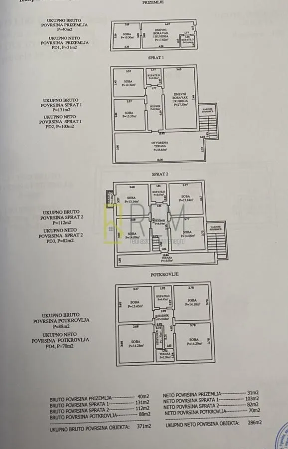 Sale, house, 371m², Ulcinj, Crna Gora