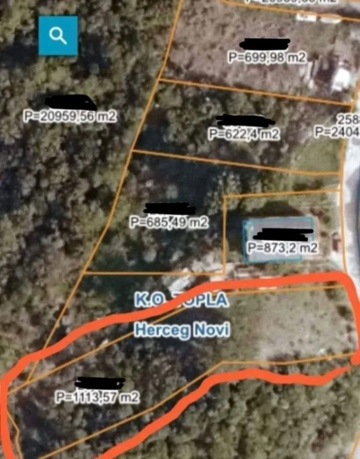 Prodaja, plac, 350m², Herceg Novi, Crna Gora