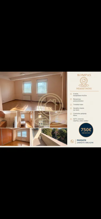 Rent, office space, 55m², Južni Bulevar, Vračar Sve Podlokacije