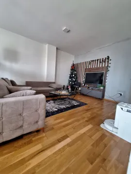 Dnevna soba sa garniturom, stočićem i televizorom. - image 2