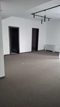 An empty, unfurnished room with gray carpet and white walls. - image 8