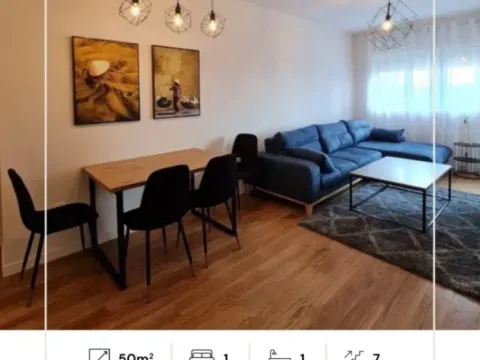 Izdavanje, jednosoban stan, 50m2, Central Point, Podgorica Izdavanje, jednosoban stan, 50m2, Central Point, Podgorica