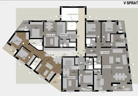 Prodaja, dvosoban stan, 74m², Centar, Bar - image 3