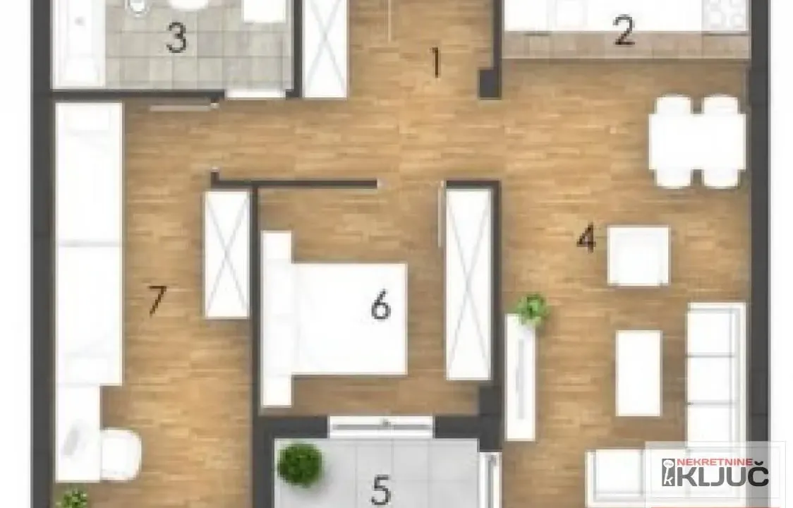 Prodaja, dvosoban stan, 64m², Bulevar patrijarha Pavla, Novi Sad Sve Podlokacije