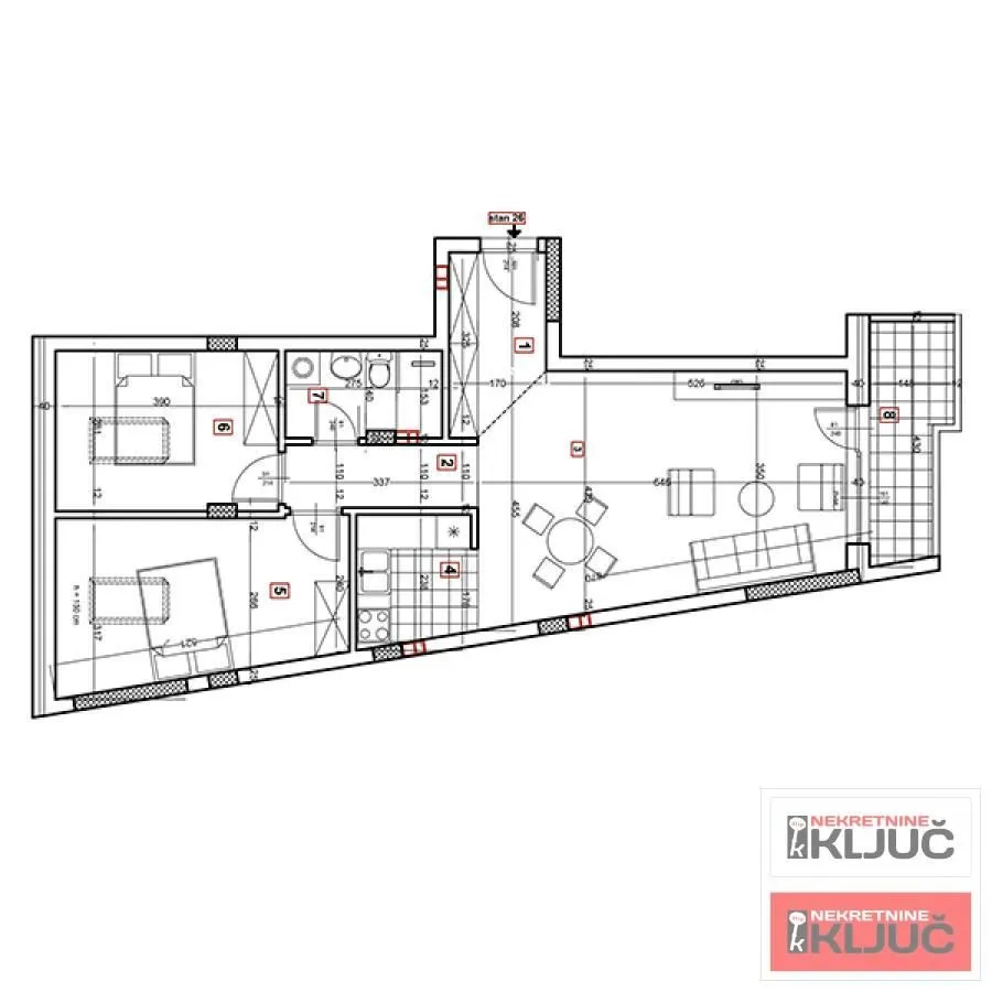 Prodaja, dvosoban stan, 70m², Podbara, Novi Sad Sve Podlokacije