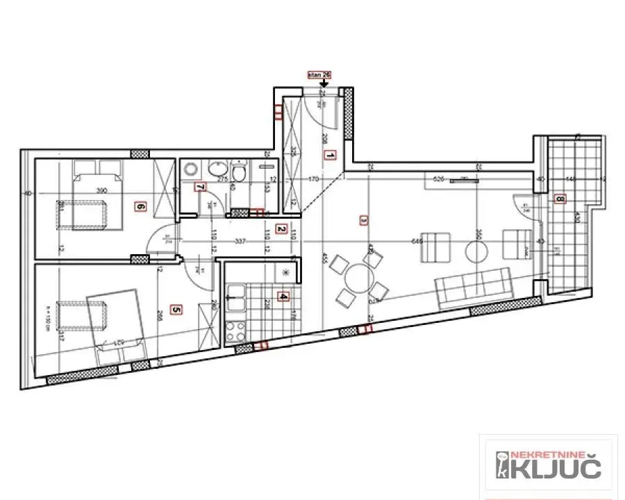 Prodaja, dvosoban stan, 70m², Podbara, Novi Sad Sve Podlokacije