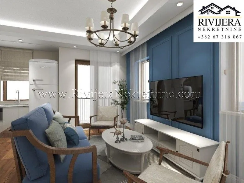 Prodaja, jednosoban stan, 49m², Risan, Kotor