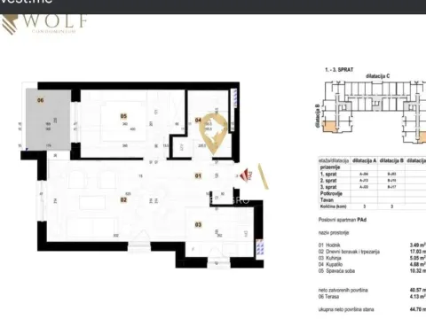 Sale, one bedroom apartment, 45m², Centar, Kolašin - image 4