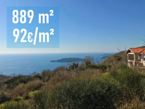 Prodaja, plac, 889m², Kuljače, Budva
