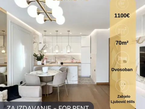 Rent, two bedroom apartment, 70m², Zabjelo, Podgorica - image 1