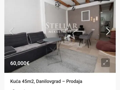Sale, one bedroom apartment, 45m², Danilovgrad, Crna Gora - image 1