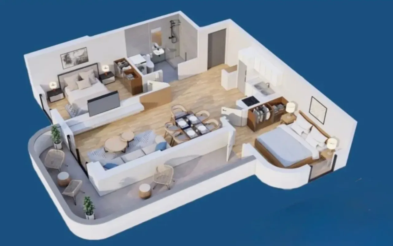 Sale, two bedroom apartment, 65m², Bar, Crna Gora