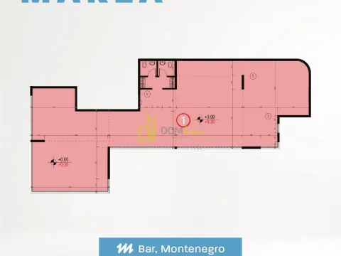 Prodaja, poslovni prostor, 220m², Šušanj, Bar - image 2