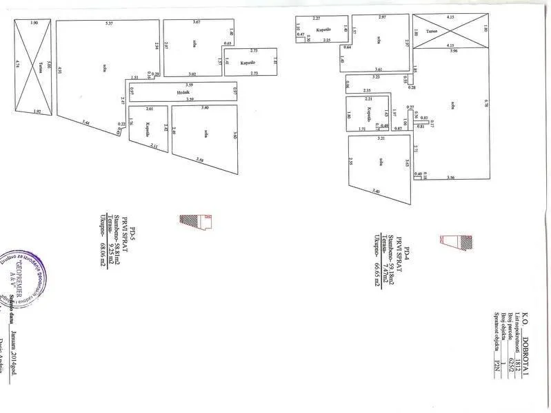 Prodaja, stan, 68m², Dobrota, Kotor