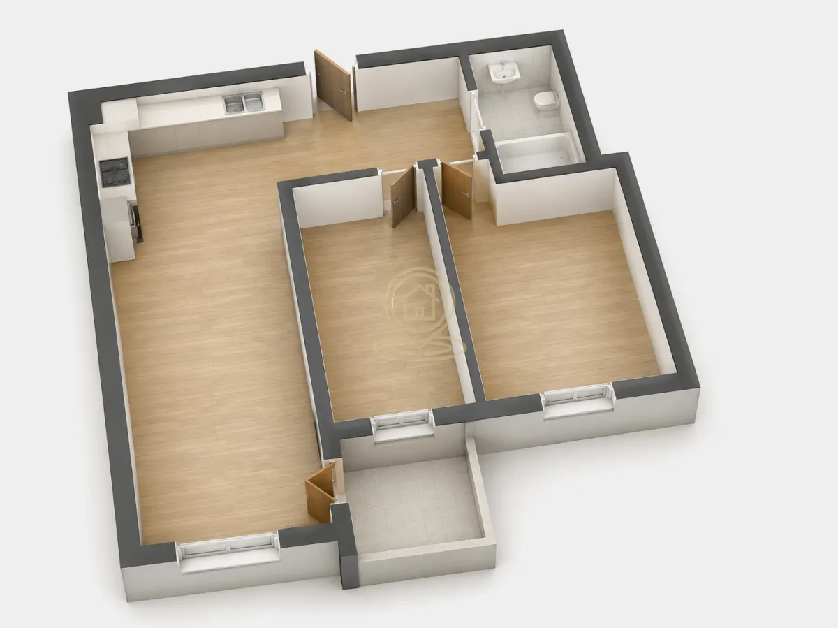 Prodaja, trosoban stan, 61m², Mala vaga, Kragujevac