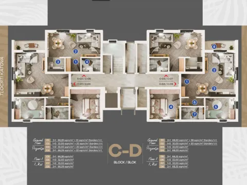 Sale, three bedroom apartment, 66m², Radanovići, Kotor - image 4
