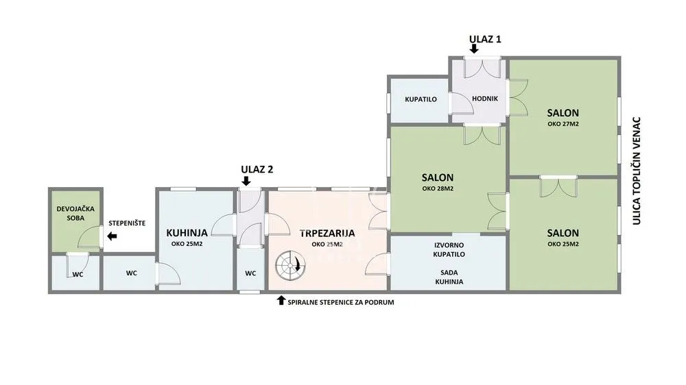 Sale, three bedroom apartment, 160m², Tolicin Venac, Beograd