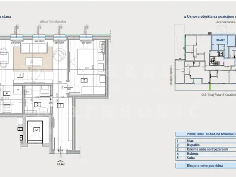 Sale, two bedroom apartment, 43m², Čubura, Beograd - image 9