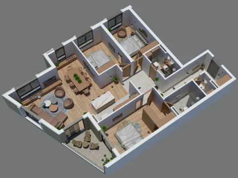 Sale, three bedroom apartment, 115m², Zabjelo, Podgorica - image 3