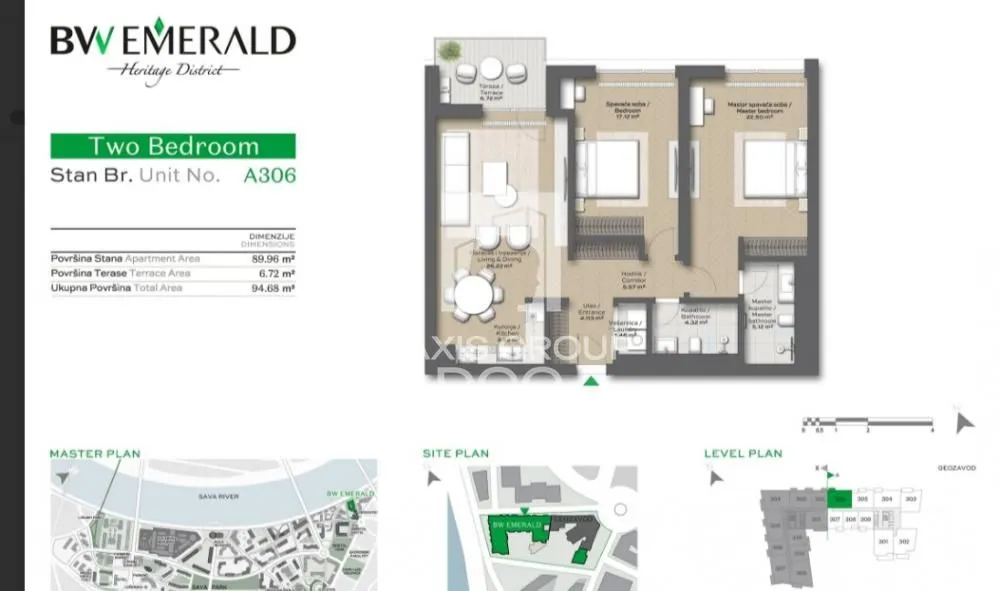 Prodaja, dvosoban stan, 95m², Savski Venac, Beograd