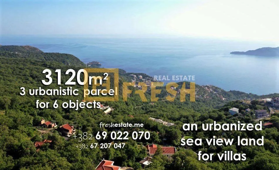 Prodaja, plac, 3120m², Budva, Crna Gora