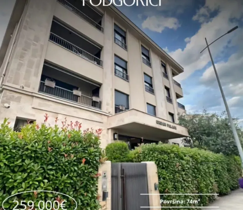 Prodaja, dvosoban stan, 74m², Blok 9, Podgorica