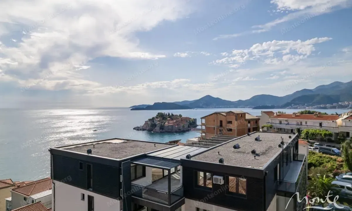 Sale, two bedroom apartment, 67m², Sveti Stefan, Budva