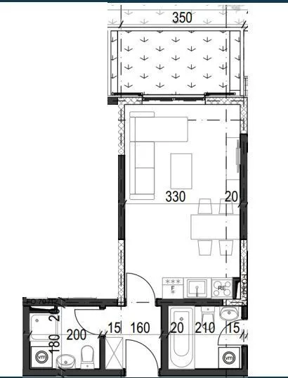 Prodaja, garsonjera, 25m², Radanovići, Kotor