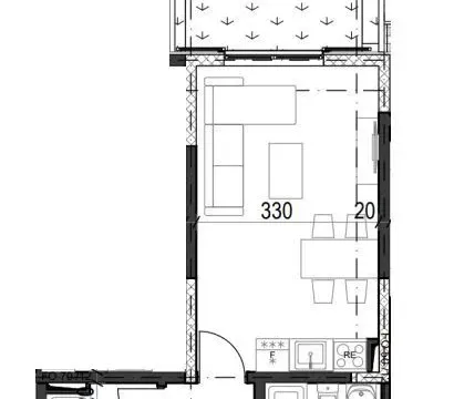 Sale, studio apartment, 25m², Radanovići, Kotor - image 3
