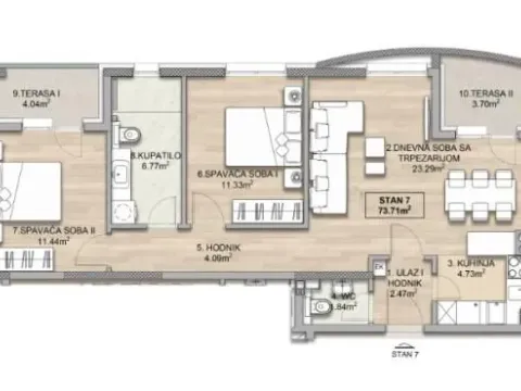 Prodaja, dvosoban stan, 74m², Pantelej, Niš - image 4