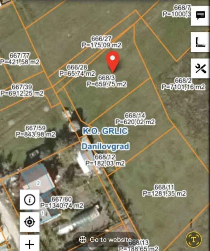 Prodaja, plac, 660m², Grlić, Danilovgrad