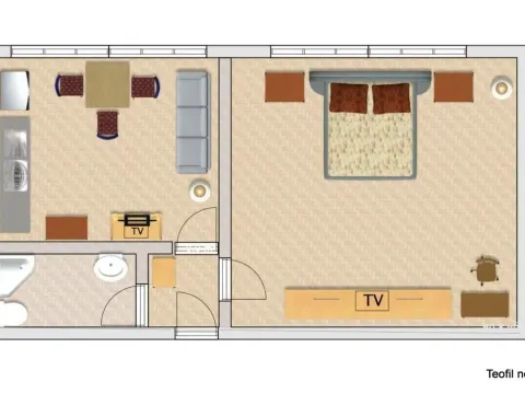 Rent, one bedroom apartment, 35m², Stari Merkator, Novi Beograd Sve Podlokacije - image 15