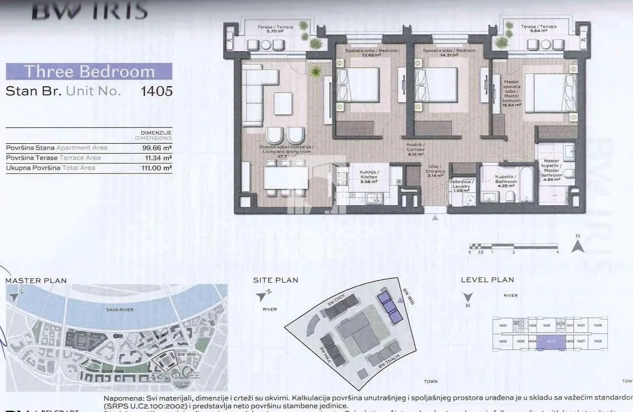 Prodaja, dvosoban stan, 111m², Savski Venac, Beograd