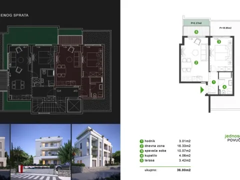 Prodaja, stan, 54m², Tivat, Crna Gora - image 2