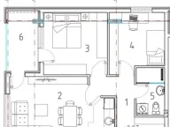 Sale, two bedroom apartment, 59m², Pantelej, Niš - image 3