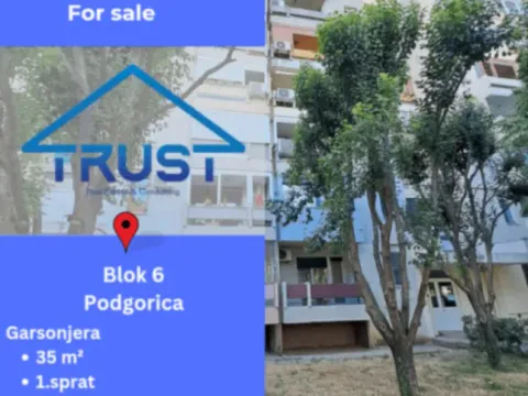 Prodaja, garsonjera, 35m2, Blok 6, Podgorica Prodaja, garsonjera, 35m2, Blok 6, Podgorica