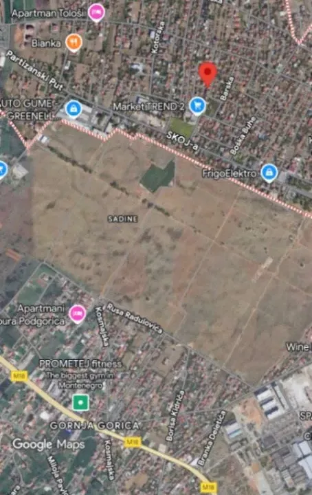 Sale, land lot, 1462m², Tološi, Podgorica