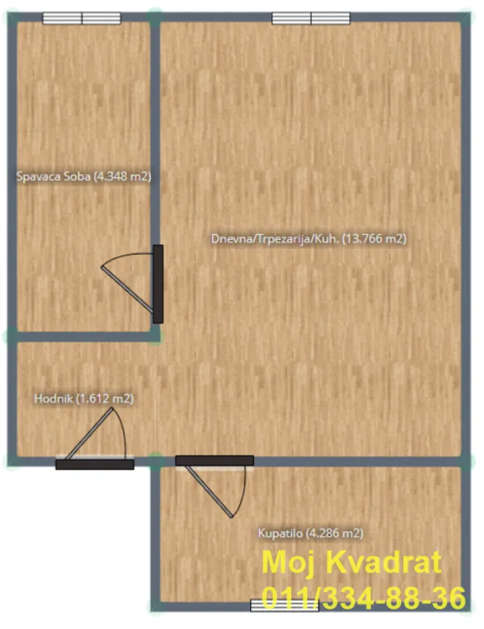 Prodaja, garsonjera, 28m², Uciteljsko Naselje, Zvezdara Sve Podlokacije