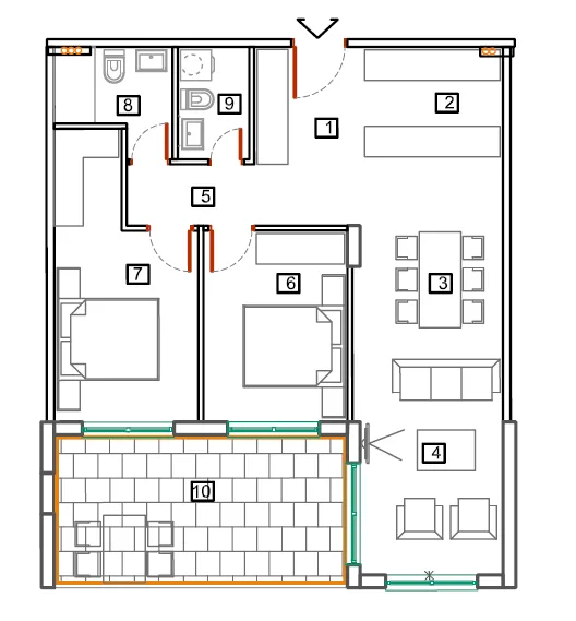 Sale, apartment, 66m², Bečići, Budva
