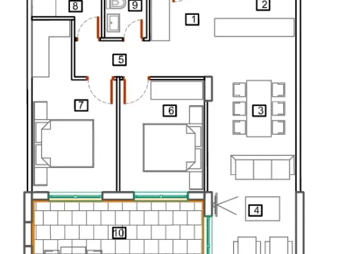 Sale, apartment, 66m², Bečići, Budva - image 8