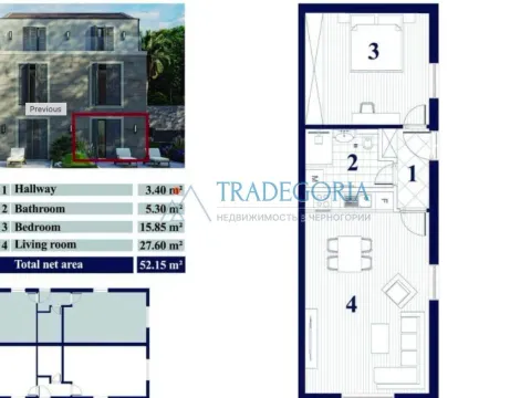 Prodaja, jednosoban stan, 132m², Prčanj, Kotor - image 22