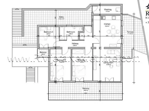 Sale, three bedroom apartment, 111m², Centar, Herceg Novi - image 7