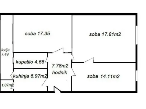 Prodaja, trosoban stan, 77m², Stari Grad, Beograd - image 2
