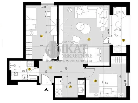 Prodaja, četvorosoban stan, 68m², Zvezdara Sve Podlokacije, Beograd - image 2