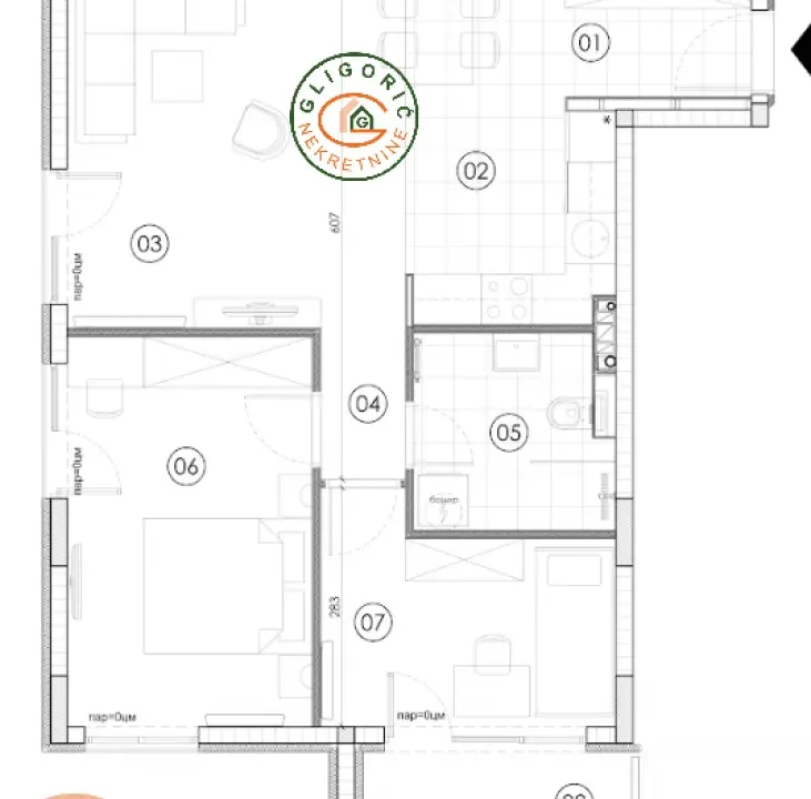 Prodaja, dvosoban stan, 62m², Surčin, Beograd