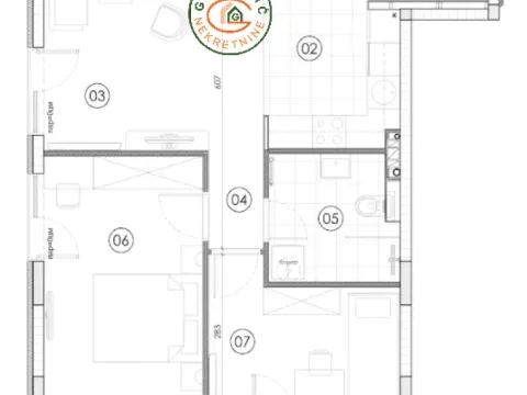 Sale, two bedroom apartment, 62m², Surčin, Beograd