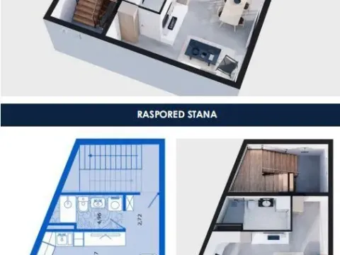 Sale, studio apartment, 31m², Tivat, Crna Gora - image 12